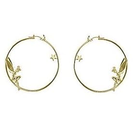 Beautiful 18kgp Kidada Disney Couture Large Tinkerbell Hoop Earrings ~ COMES IN AUTHENTIC KIDADA...