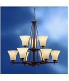 Kichler Lighting 1924CST 9 Light Ashton Chandelier, Canyon Slate