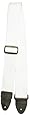 L.M. Products PS3EW LM Products Adjustable 2-Inch Guitar Strap - White