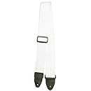 L.M. Products PS3EW LM Products Adjustable 2-Inch Guitar Strap - White