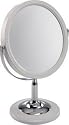 Stylish Double Sided White Shaving/ Make Up/Cosmetic Mirror With 5x  Magnification & True View