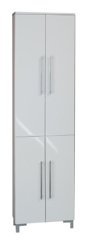 Ambientehome 54049 Hochschrank Ider 31.3 x 50 x 192.5 cm, weiß