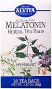 Alvita Melatonin-Peppermint Herbal Tea - 18 Bags by Alvita