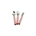 Gripables Pink Kid's Flatware Eating Utensils Spoon Fork Knife Cutlery Set