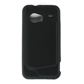 Premium Black Silicone Gel Skin Case Cover for HTC Incredible