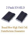 TwinPeaks 2 Pack Nikon ENEL3, ENEL3A Brand New Equivalent 1700mAh Liion Battery,LithiumIon Camera/Camcorder Battery, Long Lasting cell. It meets or exceeds OEM specifications!