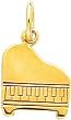 14K Gold Piano Charm