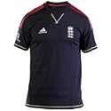 ECB Official 2009 adidas England Cricket Training T-Shirt - Dark Navy