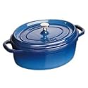 Staub 1102976 Cocotte / Bräter oval 29 cm, königsblau