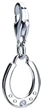 Horseshoe Sterling Silver Diamond Charm by Hot Diamonds