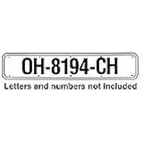 REGISTRATION PLATE WHITE, pair