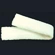 GIRTH COVER ENGLISH 4" X 36" FLEECE WHITE