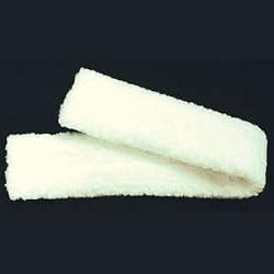 GIRTH COVER ENGLISH 4" X 36" FLEECE WHITE