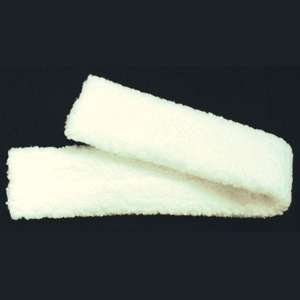 GIRTH COVER ENGLISH 4 X 36 FLEECE WHITE