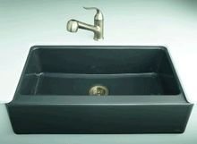 KOHLER K-6546-4U-FD Dickinson Apron-Front, Undercounter Kitchen Sink, Cane Sugar