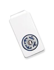 Sterling Silver U.S. Coast Guard Money Clip w/white bkgrd