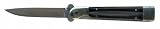 Folder w/Black Buffalo Horn Handle/Silver Bolsters