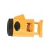 Black Crater Cord Lock Light Safety Yellow