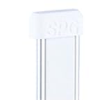 SPG(サヌキ) フラッシュ棚柱用エンドキャップ ホワイト 1箱1000個価格 LA-522