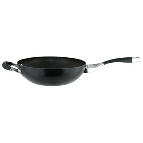 Circulon Elite Hard Anodised Open Stirfry Wok with Helper Handle, 26 cm