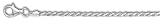 Sterling Silver 20 Inch X 2.5 mm Rope Chain Necklace - Italian