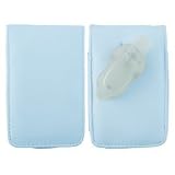(30GB, Light Blue) iPod Video Leather Case with Scratch Protector and Belt Clip