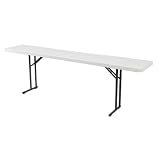 6 Rectangular Narrow Folding Table