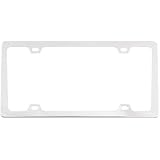 License Plate Frame Die Cast Metal Chrome by Bell Automotive