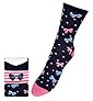 3 Pairs of Cotton Rich Assorted Bow Print Socks
