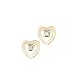 Child's Open Heart Stud Earrings