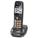 Panasonic Products - Cordless Handset, for Phone System, Black - Sold as 1 EA - Handset is designed for use with Panasonic DECT 6.0 Two-Line Expandable Phone System (KX-TG9392T). Handset offers Caller ID, two phone lines, a 1.9GHz frequency, backlit keypad, three-line LCD, three-step talk volume, six-step speakerphone volume, headset jack, 10-number redial memory, intercom, three-way conference calls, and 100-name/number memory. Night mode allows you to program the handset to ring or remain sile
