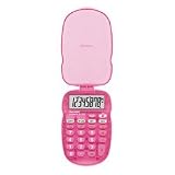8 Digit Primary School Calculator with Hard Cover (Pink)