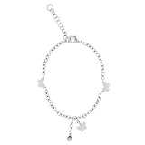 Stainless Steel Anklet - Butterflies