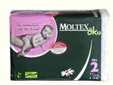 Pack of 48 Moltex Eco-Friendly Baby Nappies Mini (3 - 6kg)