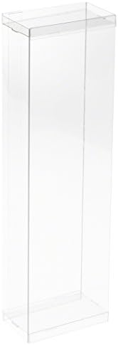 DollSafe Clear Folding Display Box for 10-12 inch Dolls and Action Figures, 4" W x 2.25" D x 13" H, Pack of 50