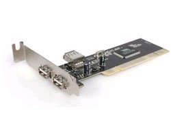 Low Profile 2PORT Pci USB 2.0 Card 2+1 Internal Ports