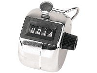 Einhand-Zähler - Handzähler aus Metall für Sport, Messen, Freizeit, Veranstaltungen und vieles mehr