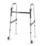 Dual Release Walker with 3 Fixed Wheels