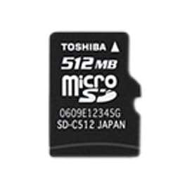 TOSHIBA microSD 512MB メモリーカード SDC-512-T