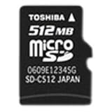 TOSHIBA microSD 512MB �������[�J�[�h SDC-512-T