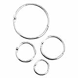 Acco Metal Book Rings, 1-1/2in Diameter, 100 Rings Per Box (ACC72204)