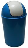 Mülleimer Abfalleimer Push Schwingdeckeleimer Eimer 25 Liter blau