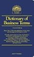Dictionary of Business Terms