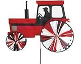 Large Modern Tractor Red