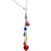 Handcrafted Genuine Rainbow Lariat Necklace MADE WITH SWAROVSKI ELEMENTS