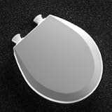 Buy Bemis 500EC000 Molded Wood Round Toilet Seat With Easy Clean and Change Hinge,... by Bemis
