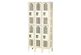 Hallowell Heavy-Duty Ventilated Locker Double Tier 12x12x36 6 Door Assembled