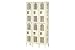 Hallowell Heavy-Duty Ventilated Locker Double Tier 12x15x36 6 Door Assembled
