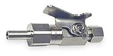 Industrial Grade 1BWL9 Ball Valve, 3/8 In Tube x 3/8 In Tube, SS