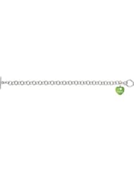 Sweethearts® Enamel Heart Charm Bracelet Sterling Silver " I Heart You " 85511